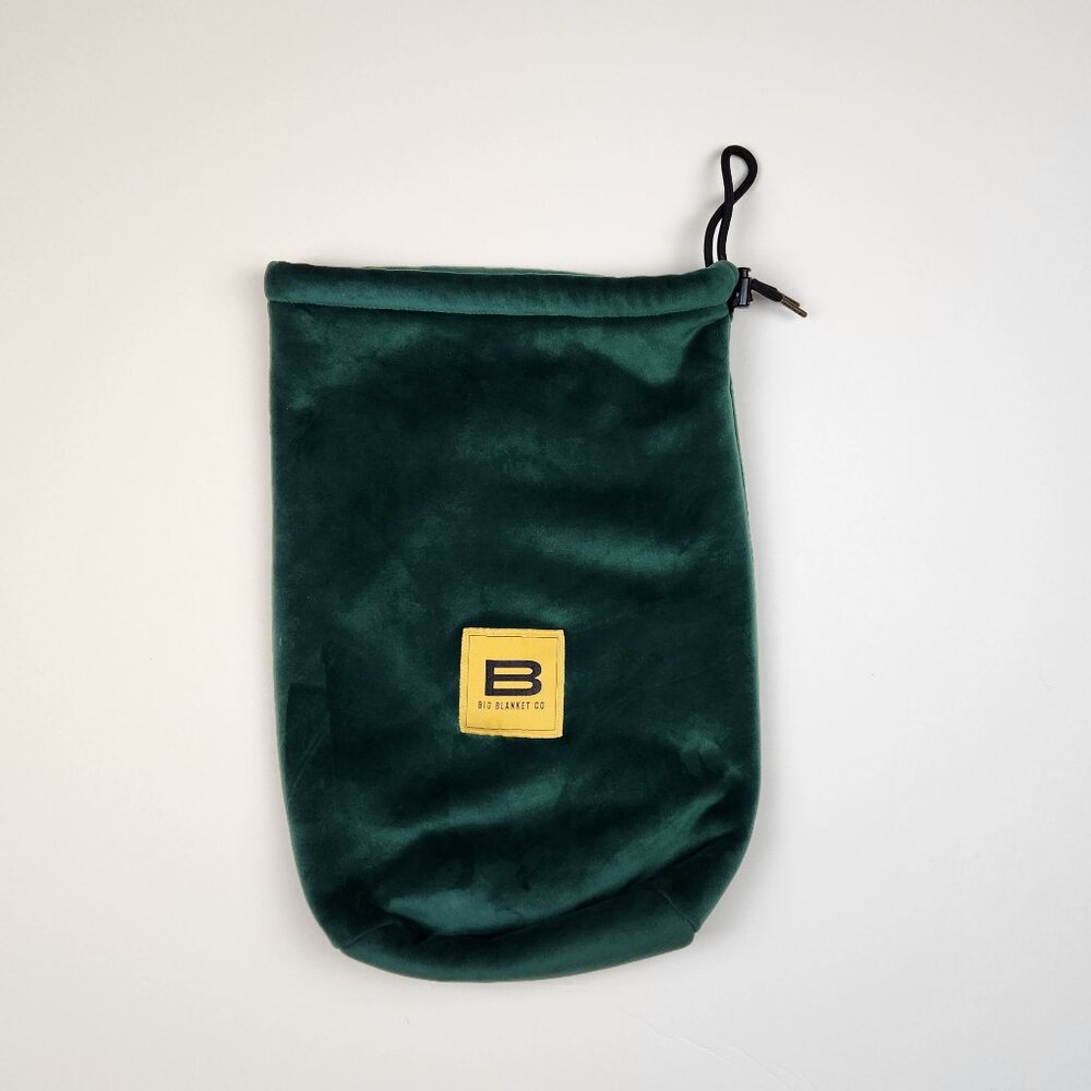 Big Blanket Co Fleece Lined Blanket Storage Bag Green *bag only*